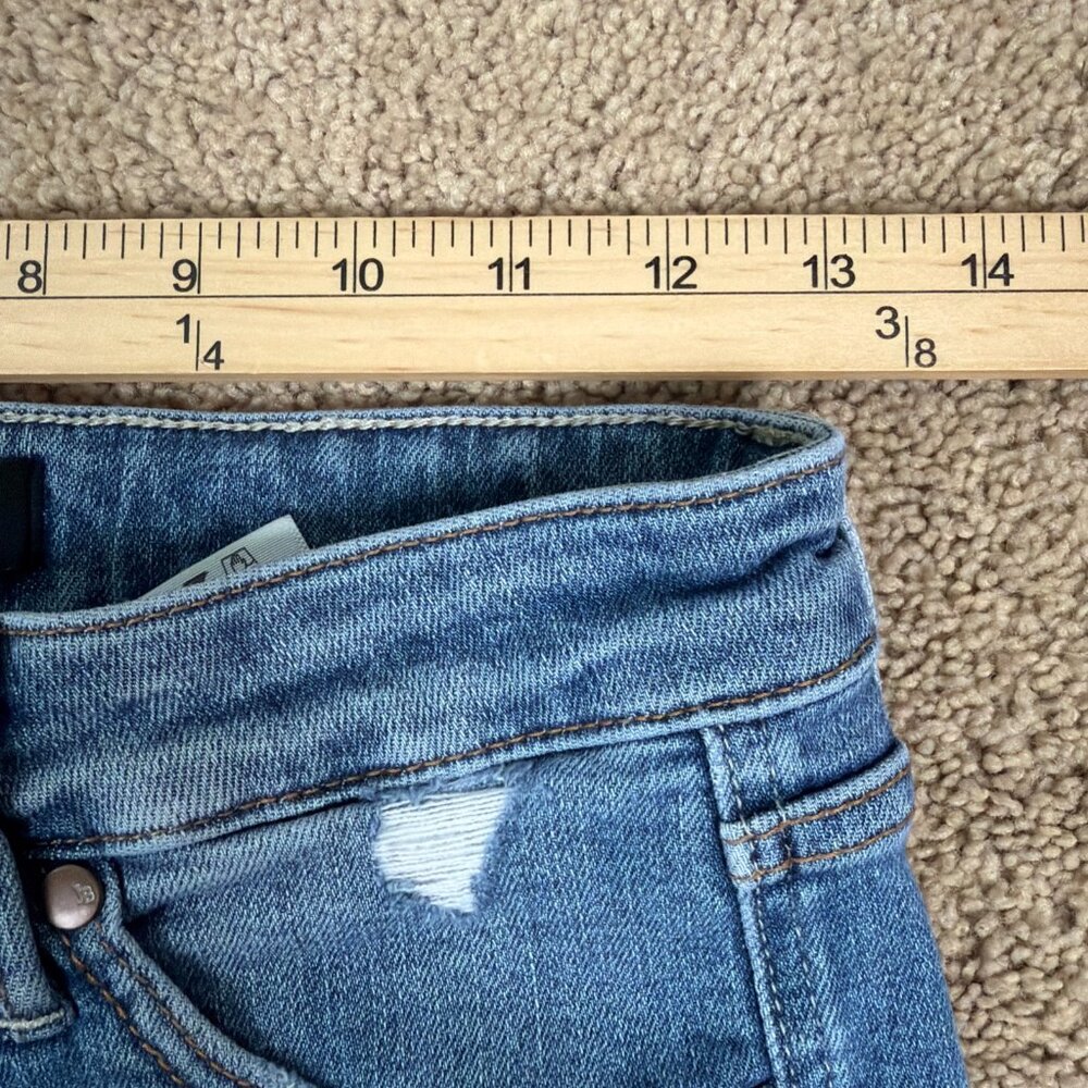 Judy Blue Jeans Womens 5/27 Blue Austin Tummy Control High Rise Ripped Knee - Picture 9 of 11